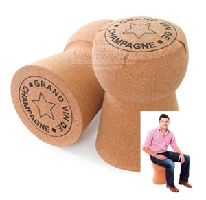 XL-CORK "Champagner-Korken Sitzhocker"
