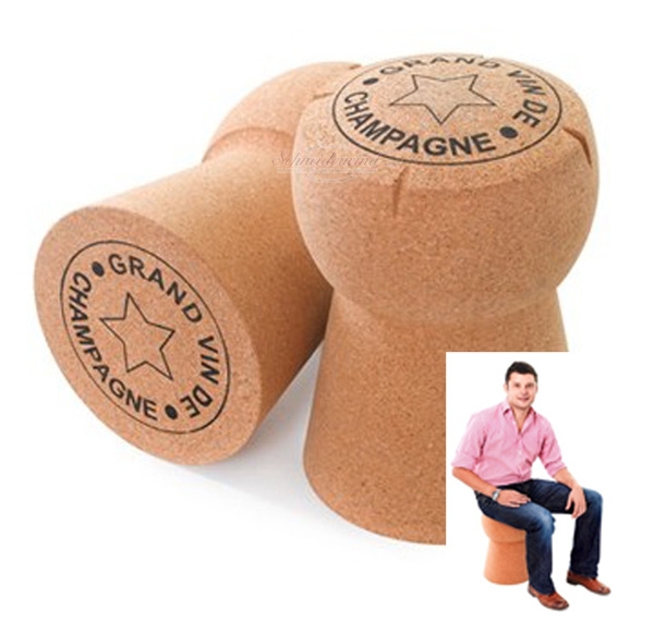 XL-CORK "Champagner-Korken Sitzhocker"